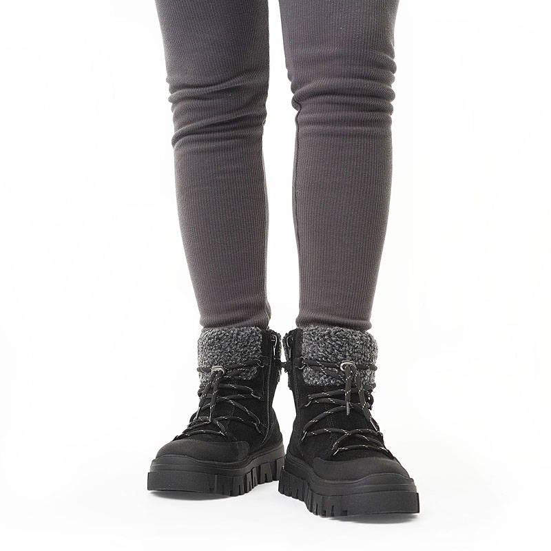 Ботинки, артикул 2438, цвет черный купить в интернет-магазине Shoeslel с доставкой по России