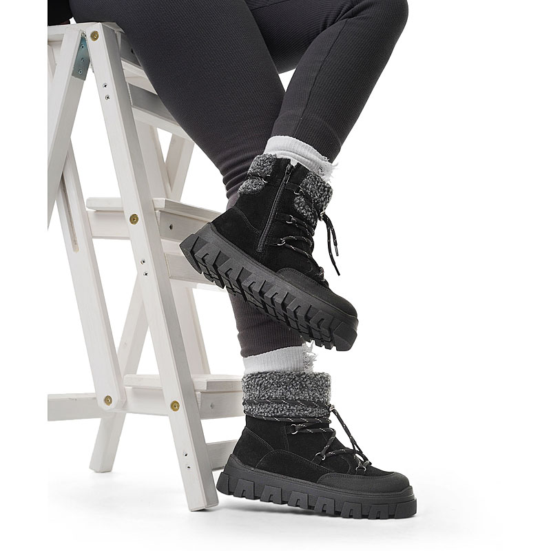 Ботинки, артикул 2438, цвет черный купить в интернет-магазине Shoeslel с доставкой по России