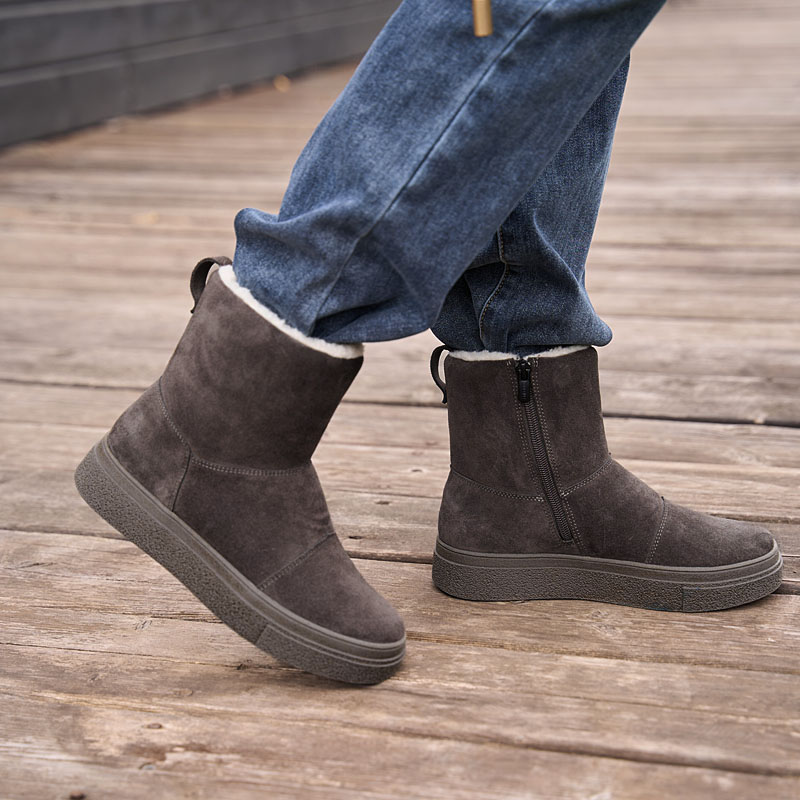 Полусапоги, артикул 2454, цвет темно-серый купить в интернет-магазине Shoeslel с доставкой по России