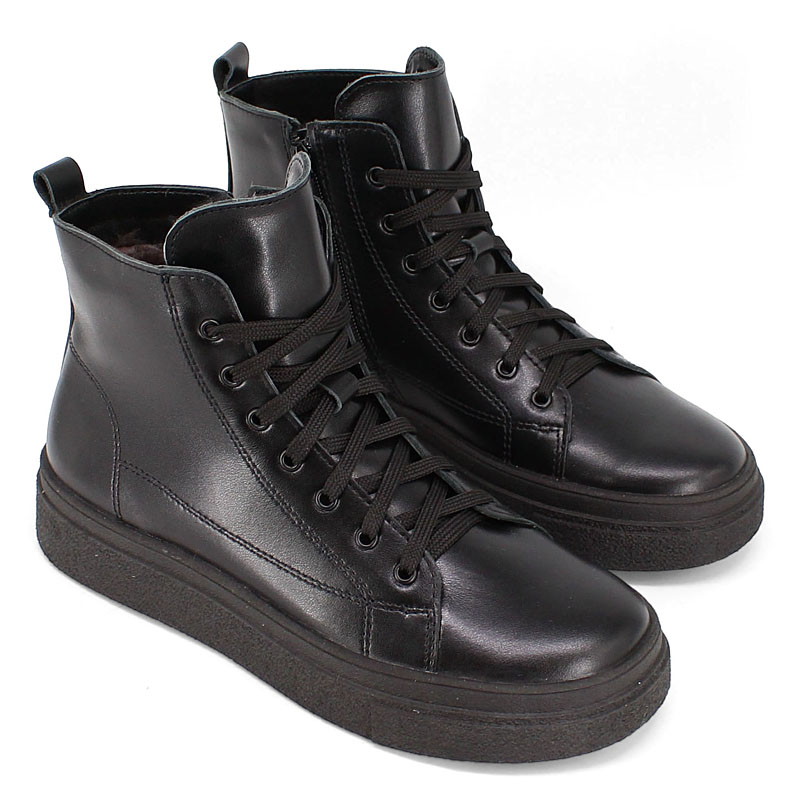 Ботинки, артикул 2474, цвет черный купить в интернет-магазине Shoeslel с доставкой по России