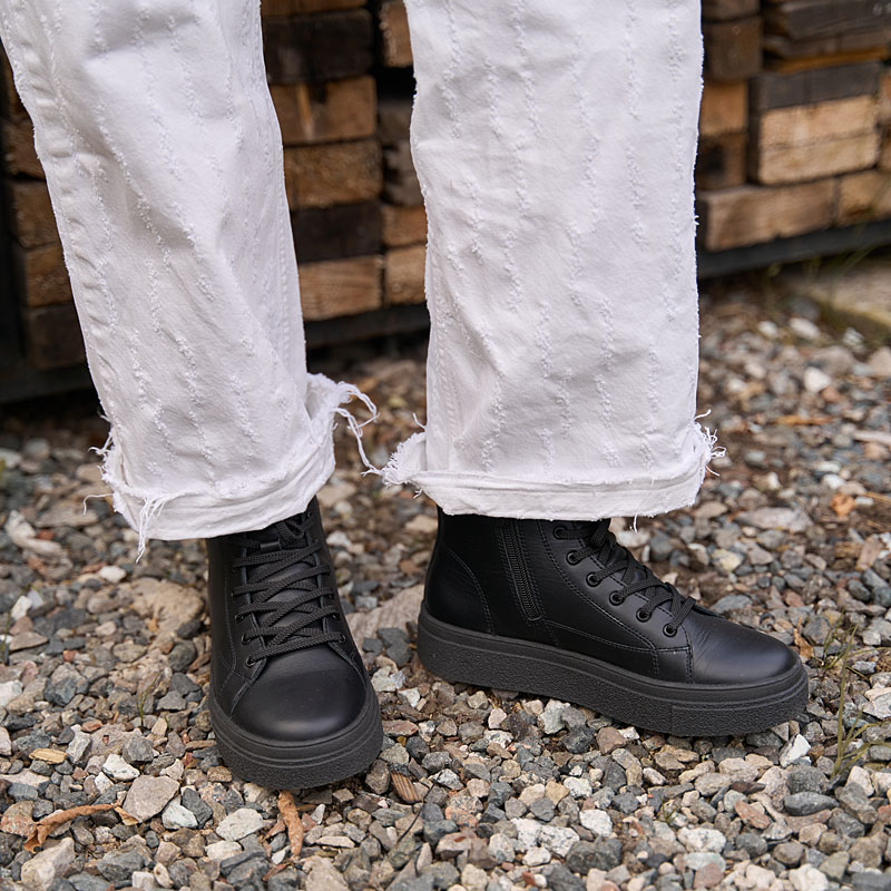 Ботинки, артикул 2474, цвет черный купить в интернет-магазине Shoeslel с доставкой по России