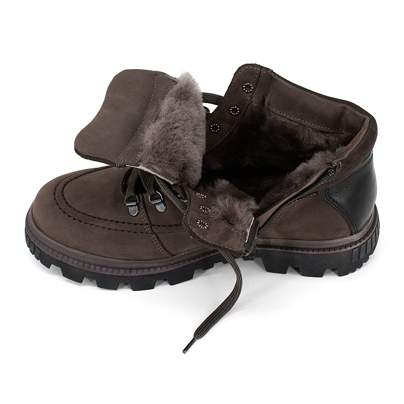 Ботинки, артикул 2476, цвет серо-коричневый купить в интернет-магазине Shoeslel с доставкой по России