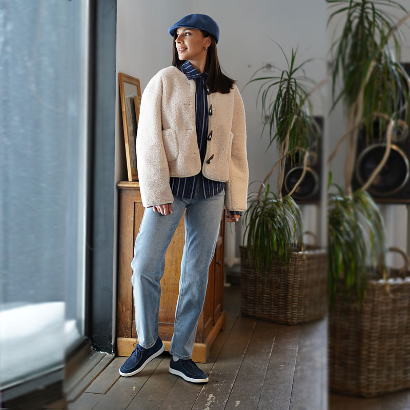 Полуботинки, артикул 2513, цвет синий купить в интернет-магазине Shoeslel с доставкой по России