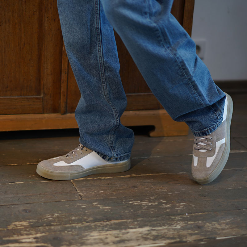 Полуботинки, артикул 2517, цвет бело-серый купить в интернет-магазине Shoeslel с доставкой по России
