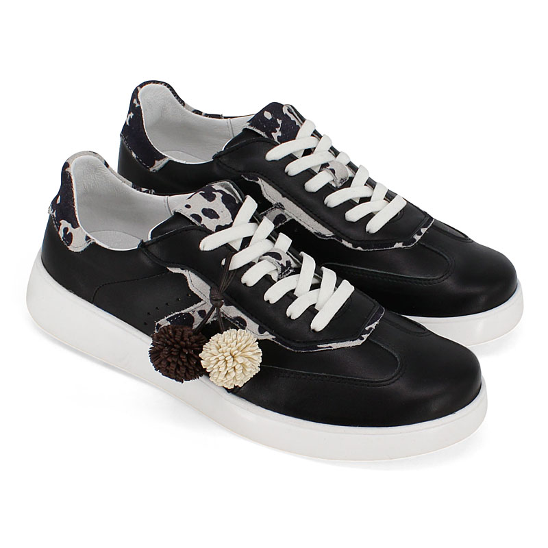 Полуботинки, артикул 2536, цвет хром, черный купить в интернет-магазине Shoeslel с доставкой по России