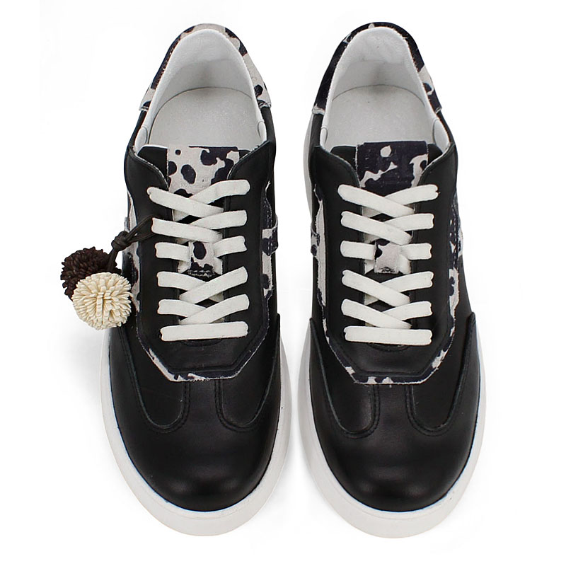 Полуботинки, артикул 2536, цвет хром, черный купить в интернет-магазине Shoeslel с доставкой по России