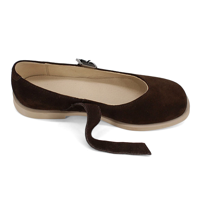 Туфли закрытые, артикул 2549, цвет шоколадный купить в интернет-магазине Shoeslel с доставкой по России