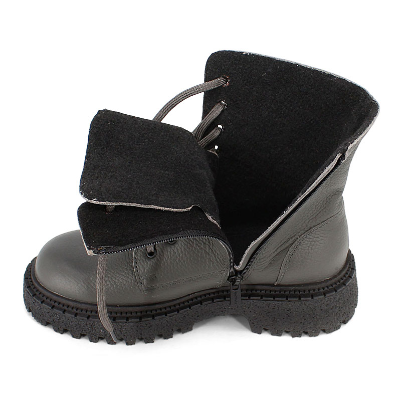 Ботинки, артикул 2552, цвет темно-серый купить в интернет-магазине Shoeslel с доставкой по России