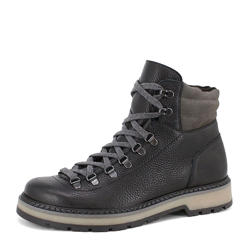 Ботинки, артикул 2572, цвет черно-серый купить в интернет-магазине Shoeslel с доставкой по России