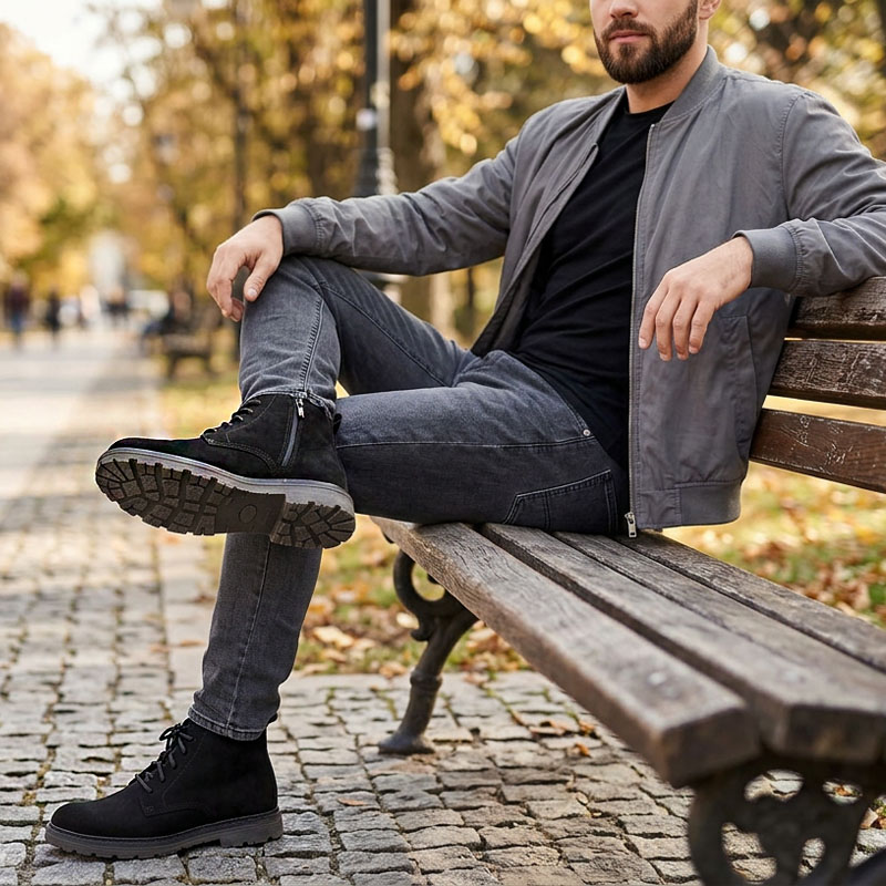 Ботинки, артикул 2573, цвет черный купить в интернет-магазине Shoeslel с доставкой по России