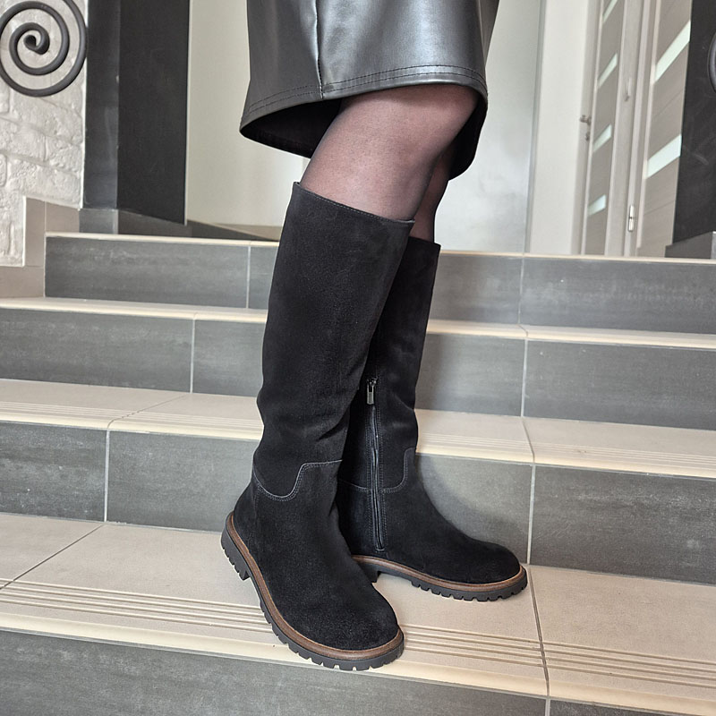 Сапоги, артикул 2580, цвет черный купить в интернет-магазине Shoeslel с доставкой по России