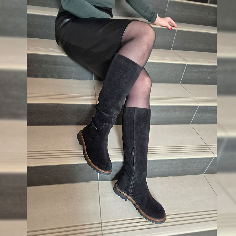 Сапоги, артикул 2580, цвет черный купить в интернет-магазине Shoeslel с доставкой по России