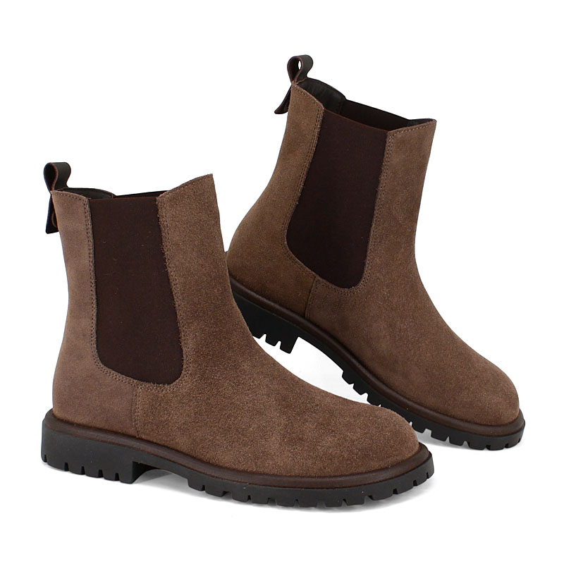 Ботинки, артикул 2581, цвет серо-коричневый купить в интернет-магазине Shoeslel с доставкой по России