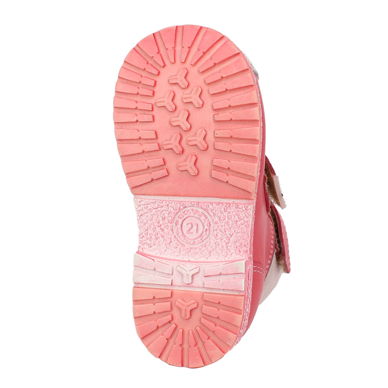Ботинки ясельные байка, артикул 819, цвет темно-розовый купить в интернет-магазине Shoeslel с доставкой по России
