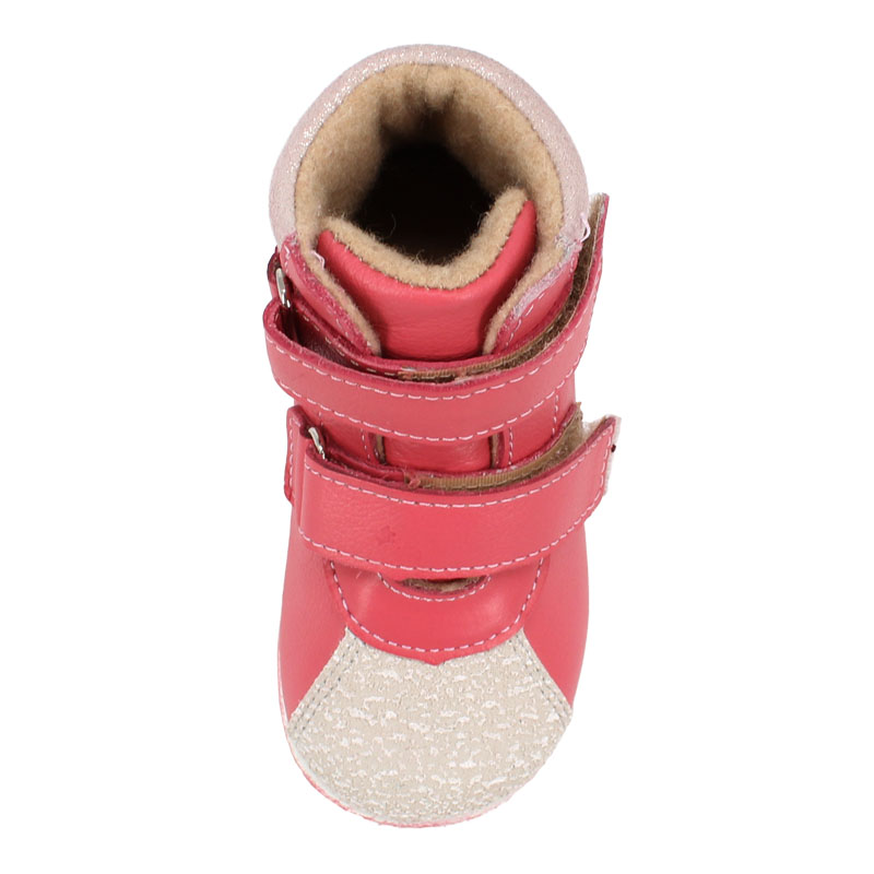 Ботинки ясельные байка, артикул 819, цвет темно-розовый купить в интернет-магазине Shoeslel с доставкой по России