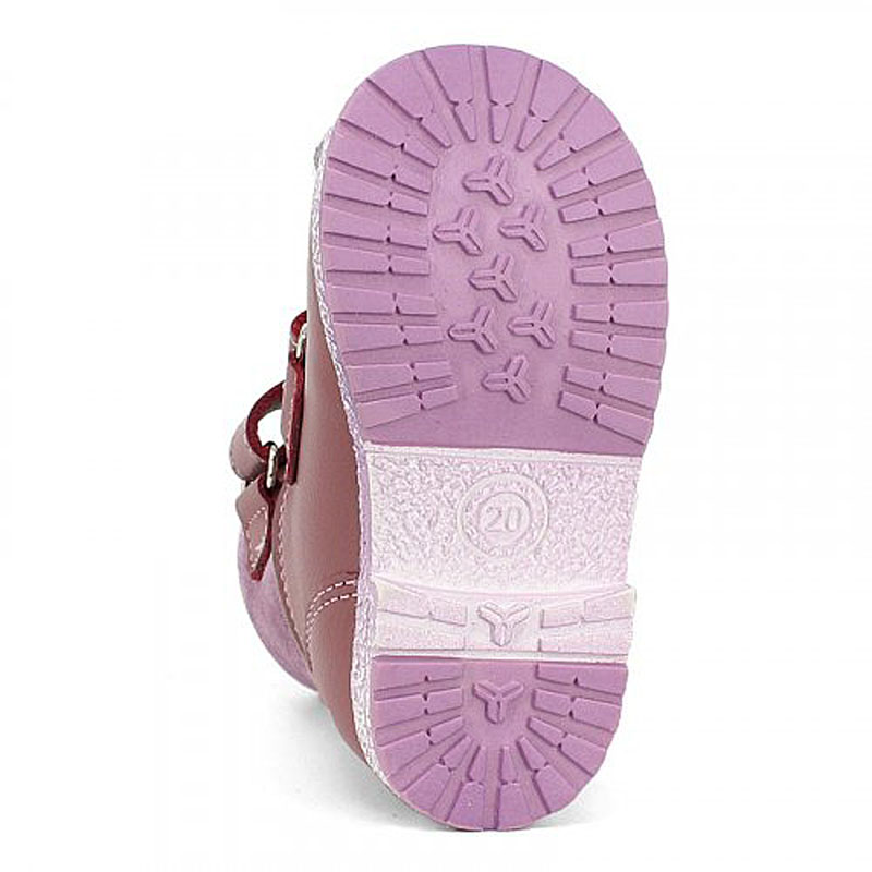 Ботинки ясельные байка, артикул 819, цвет т.розовый купить в интернет-магазине Shoeslel с доставкой по России